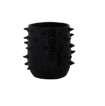 VASO CERAMICA PRETO