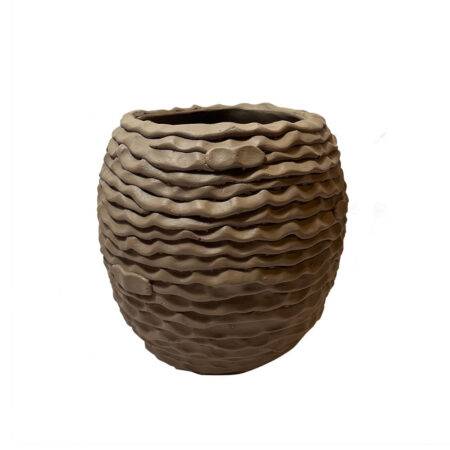 VASO DE CERAMICA BEGE